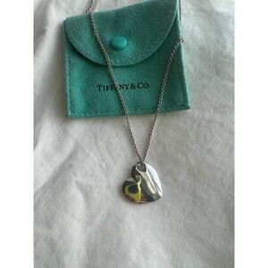 Tiffany Double Heart Sterling Silver Necklace!